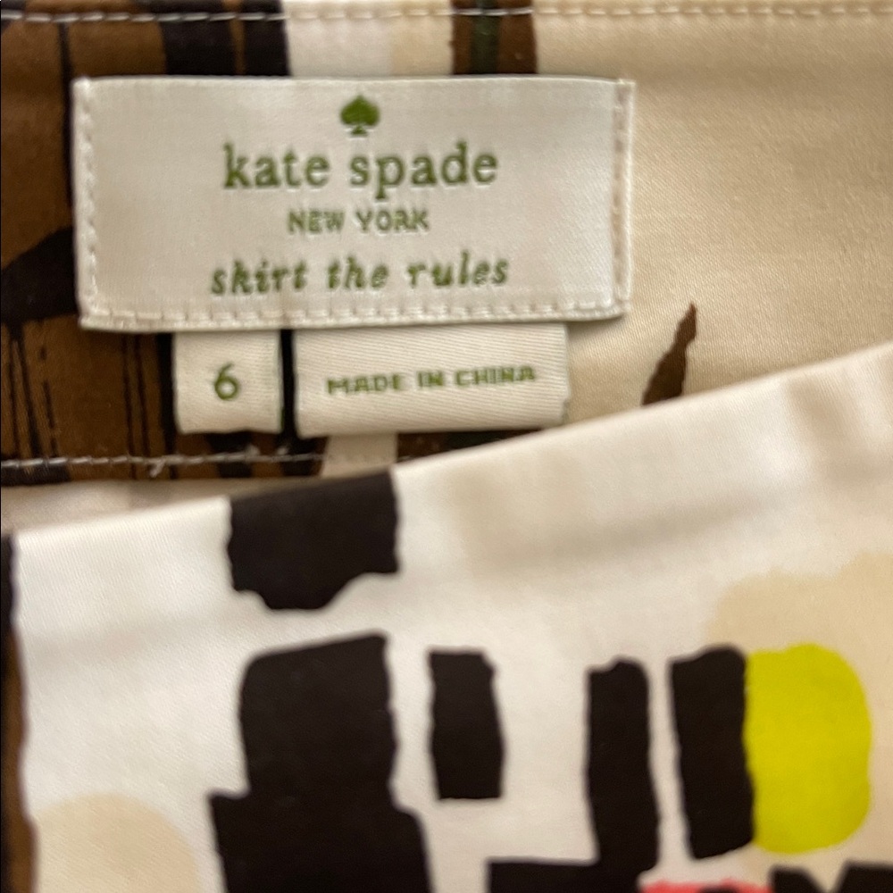 Kate Spade Havana Print Skirt size 6 - Picture 11 of 11